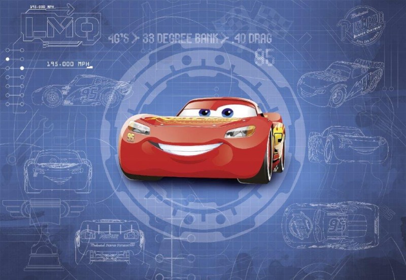 Fototapeta 8-488 Cars3 Blueprint