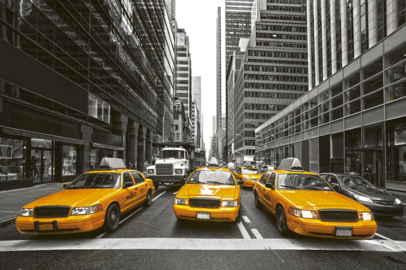 Fototapeta na flizelinie MS-5-0008 YELLOW TAXI