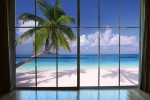 FotoTAPETA na flizelinie MS-5-0203 BEACH WINDOW VIEW