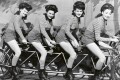 Fototapeta na flizelinie MS-5-0260 WOMEN ON BICYCLE