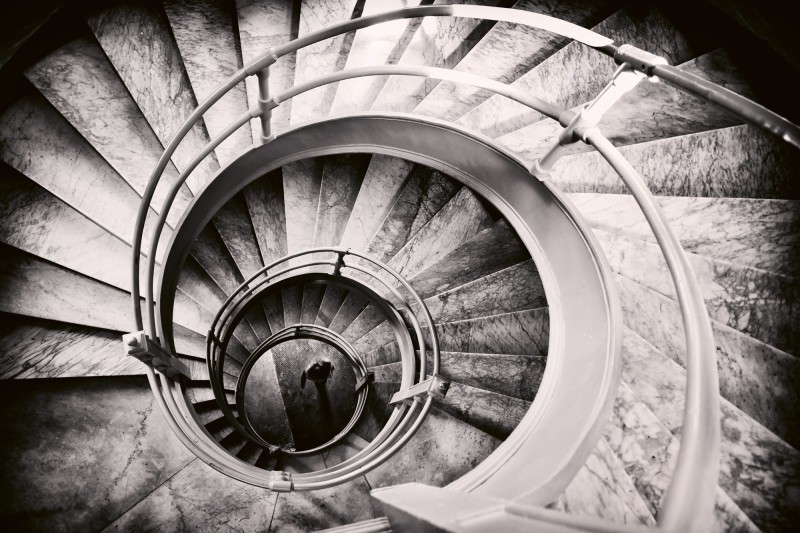 Fototapeta na flizelinie MS-5-0271 SPIRAL STAIRS