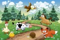 Fototapeta na flizelinie MS-5-0340 ANIMALS AND FOREST