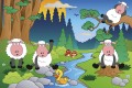 Fototapeta na flizelinie MS-5-0341 SHEEP IN FOREST