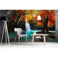 Fototapeta na flizelinie MS-5-0083 DEEP FORESTWATERFALL