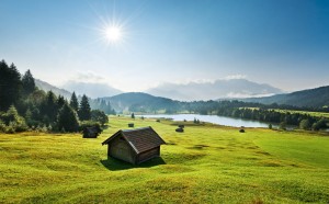 FotoTAPETA na flizelinie SHX9-009 Berwiese vor Karwendel