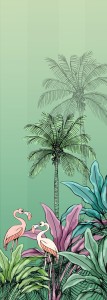 FOTOTAPETA DX2-018 Jungle Flamingo