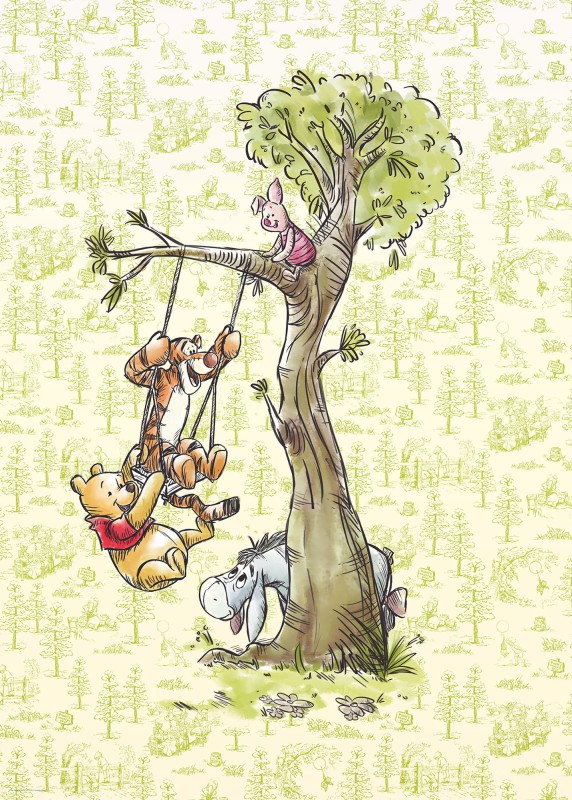 FOTOTAPETA DX4-017 Winnie Pooh in the wood