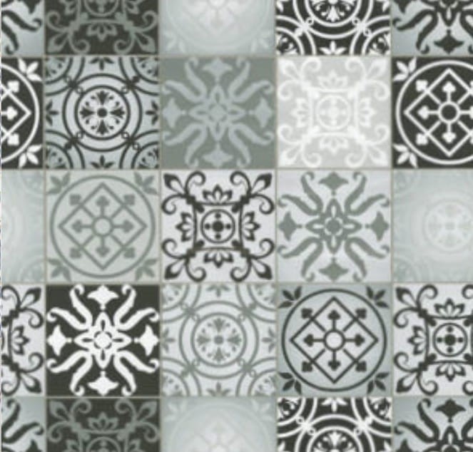 Okleina Meblowa 12066 TILES BLACK AND WHITE szer 45 cm