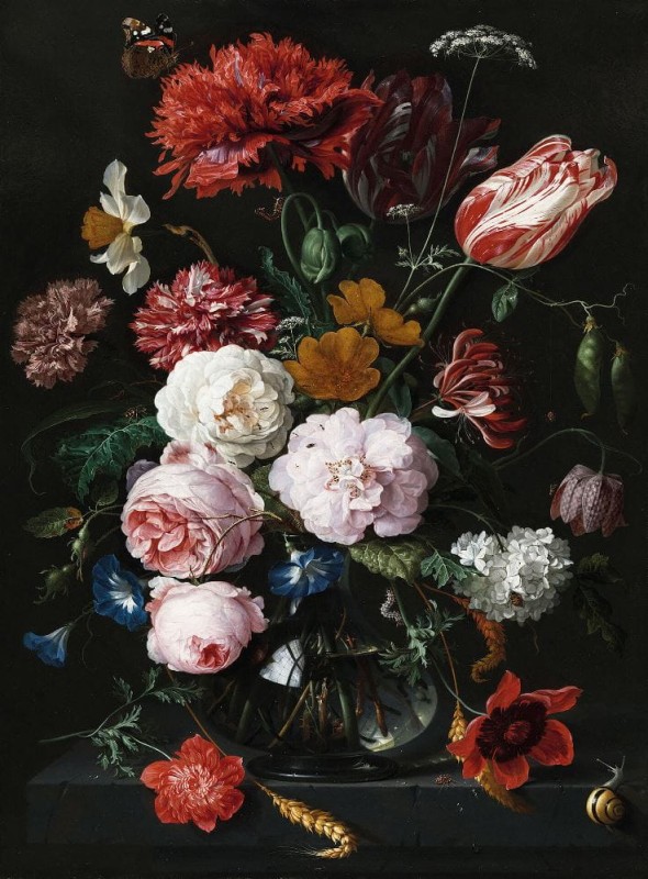 Fototapeta Flizelinowa 5466-4 de Heem - Vase of Flowers