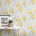 TAPETA 173502 ŻÓŁTE KWIATY