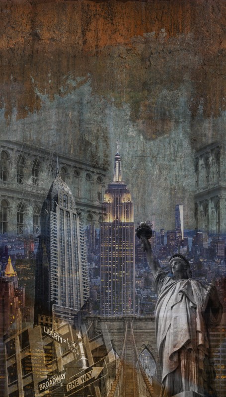 MURAL A40201 NY EMPIRE STATE - ONE ROLL ONE MOTIF