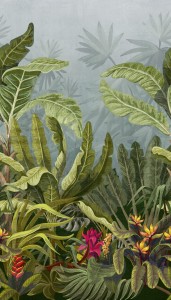 MURAL A50701 PARROT JUNGLE - ONE ROLL ONE MOTIF