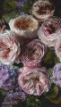 MURAL A52101 ROMANTIC FLOWERS - ONE ROLL ONE MOTIF