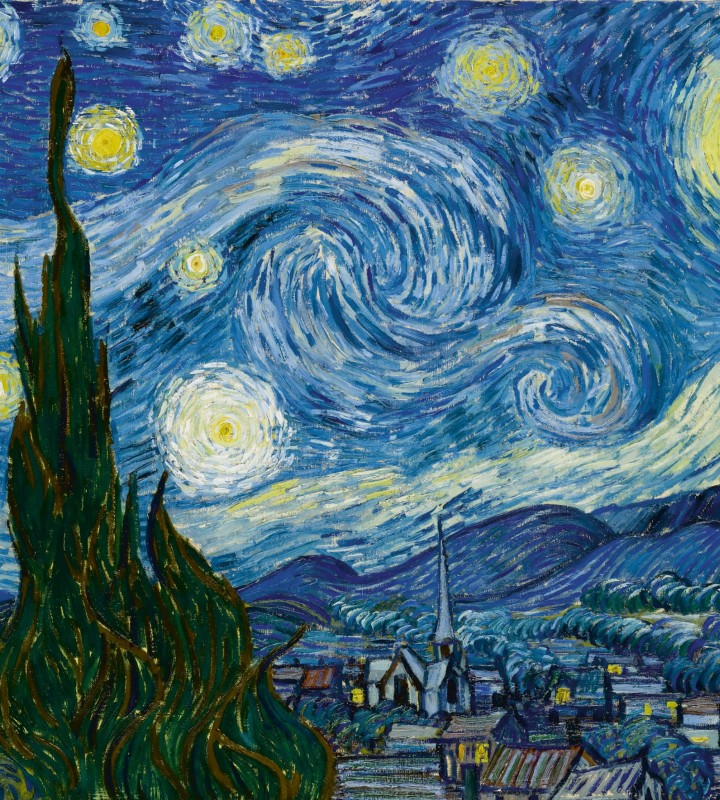 Fototapeta na flizelinie MS-3-0250 THE STARRY NIGHT - VINCENT VAN GOGH