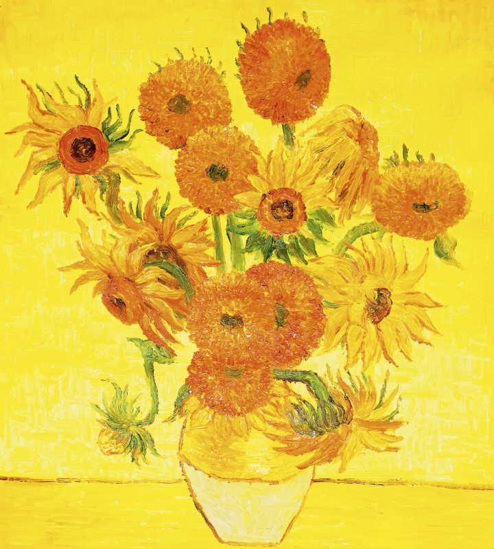 Fototapeta na flizelinie MS-3-0252 SUNFLOWERS - VINCENT VAN GOGH