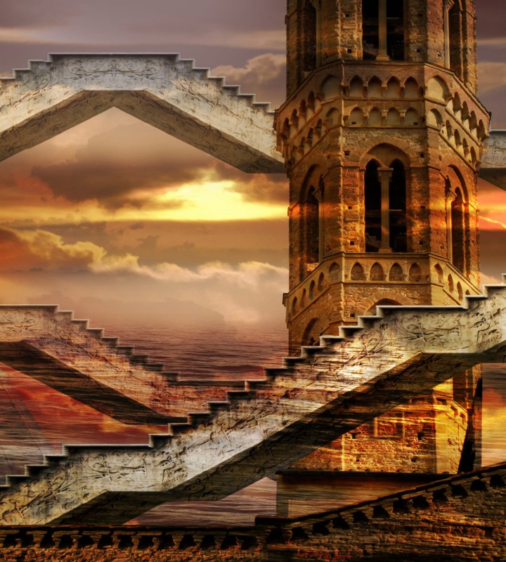 Fototapeta na flizelinie MS-3-0265 ETHEREAL TOWER