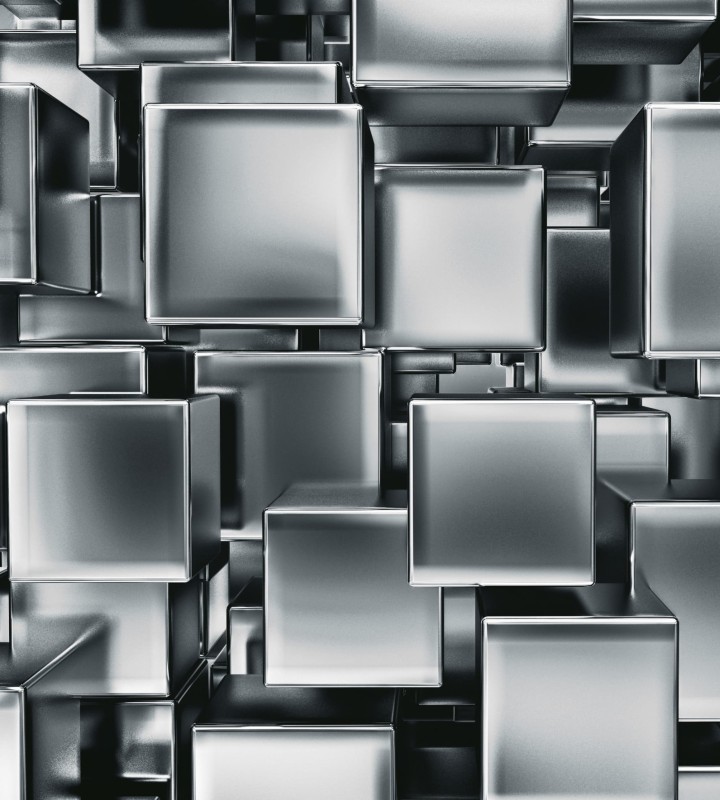Fototapeta na flizelinie MS-3-0285 METAL CUBES