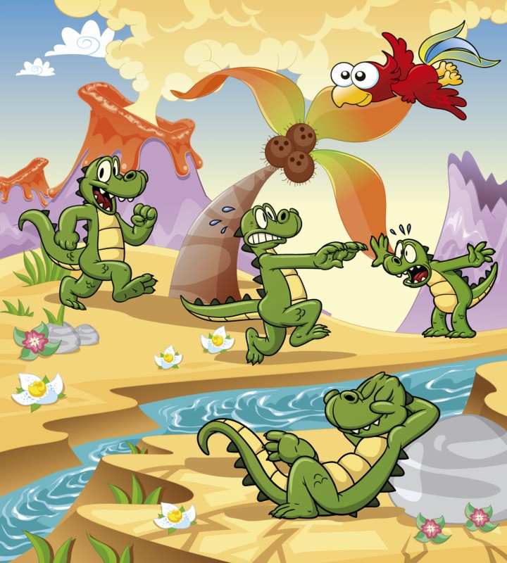 Fototapeta na flizelinie MS-3-0344 CROCODILES