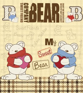 Fototapeta na flizelinie MS-3-0348 TEDDY BEAR