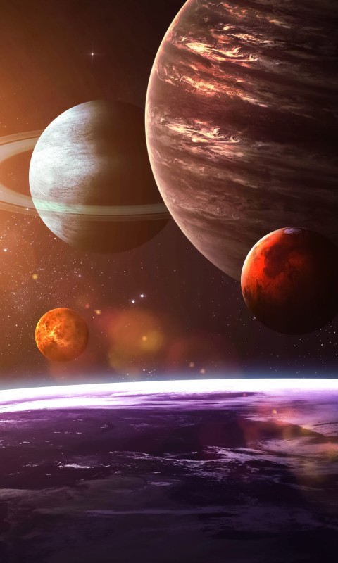 Fototapeta na flizelinie MS-2-0188 SOLAR SYSTEM