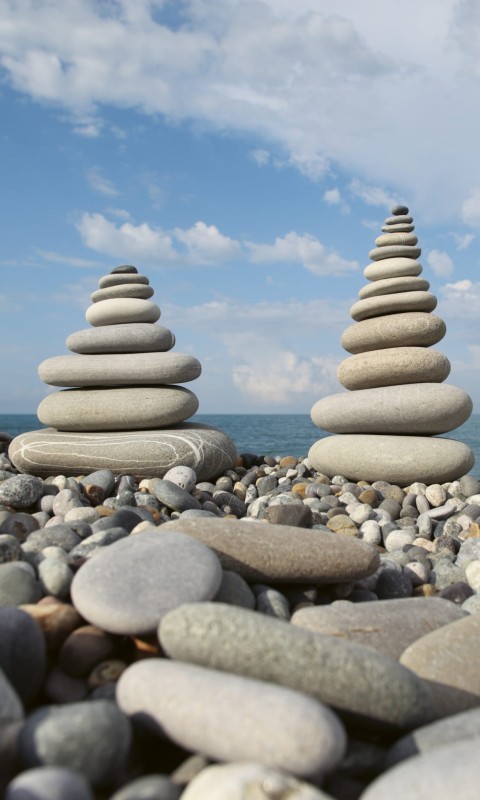 Fototapeta na flizelinie MS-2-0204 STACK OF STONES