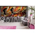 Fototapeta na flizelinie MP-2-0327 BICYCLE RED