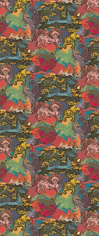 MURAL TAPETA DGKIM301 KIMONO DRAGON