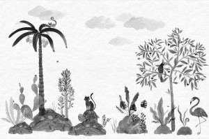 MURAL 653-71 Familj II - Wilton graphite