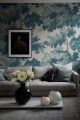 MURAL S10176 Le Village - Raphael Mural, Teal