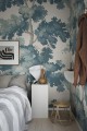 MURAL S10176 Le Village - Raphael Mural, Teal
