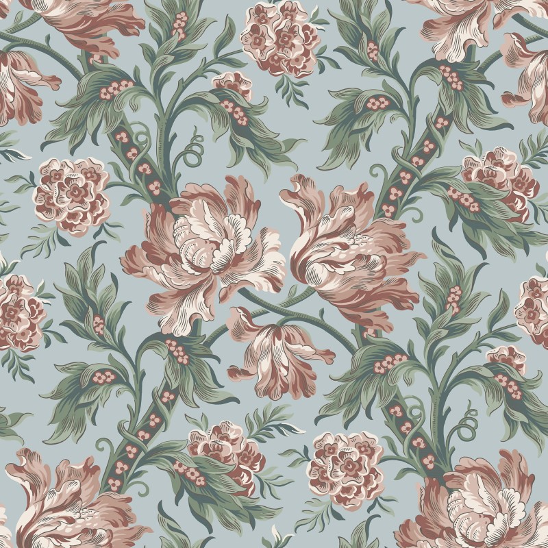 Tapeta S10251 Le Village - Amelia sky blue