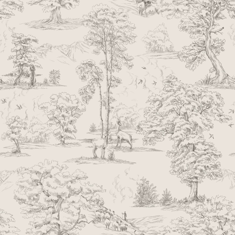 Tapeta S10256 Le Village - Montfort graphite
