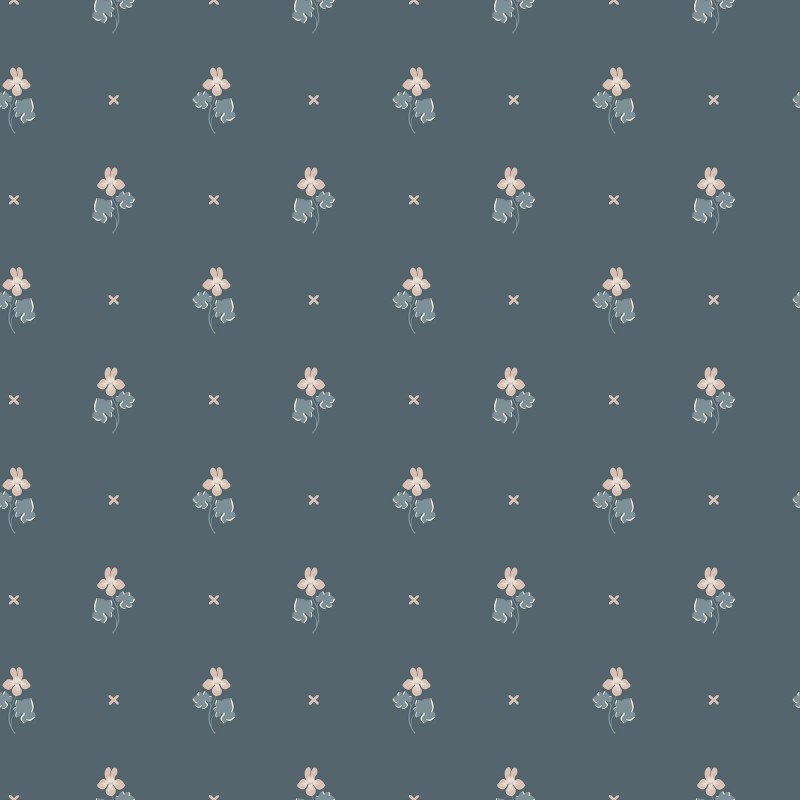 Tapeta S10269 Le Village - Mimi indigo blue