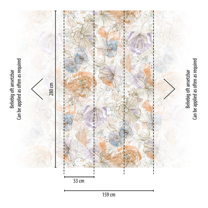 Mural TAPETA 39694-2 Aquarell Dreams