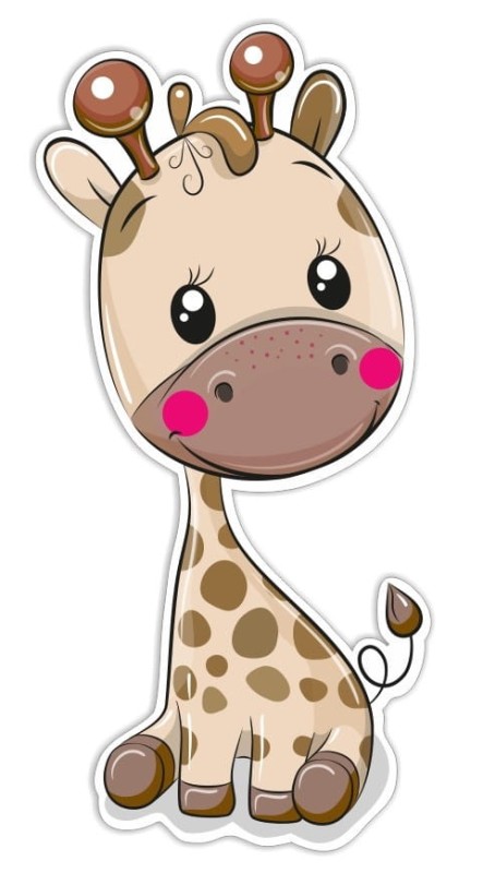 SRP-020 DEKORACJA ŚCIENNA ŻYRAFKA