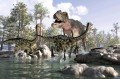 Fototapeta na Flizelinie MS-5-0469 T-Rex w akcji 375 x 250 cm