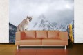 Fototapeta na Flizelinie MS-5-0621 Puma w górach 375 x 250 cm