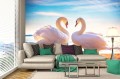 Fototapeta na Flizelinie MS-5-0414 Swan Love 375 x 250 cm