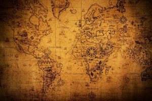 Fototapeta na flizelinie MS-5-1551 Mapa starego świata 375 x 250 cm
