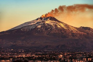 Fototapeta na flizelinie MS-5-1923 Góra Etna 375 x 250 cm