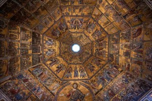 Fototapeta na Flizelinie MS-5-0901 Mozaika sufitowa Baptysterium florenckiego 375 x 250 cm