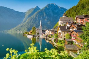 Fototapeta na flizelinie MS-5-1943 Widok na Hallstatt 375 x 250 cm