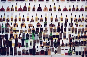 Fototapeta na flizelinie MS-5-2075 Butelki na alkohol 375 x 250 cm