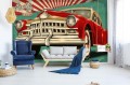 Fototapeta na flizelinie MS-5-2164 Plakat retro Austin 375 x 250 cm