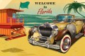 Fototapeta na flizelinie MS-5-2173 Plakat retro Floryda 375 x 250 cm