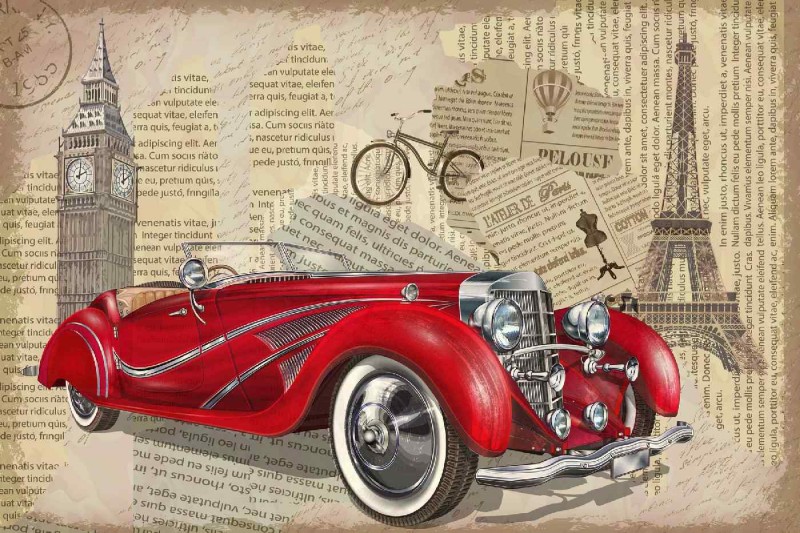 Fototapeta na flizelinie MS-5-2213 Plakat Vintage 375 x 250 cm