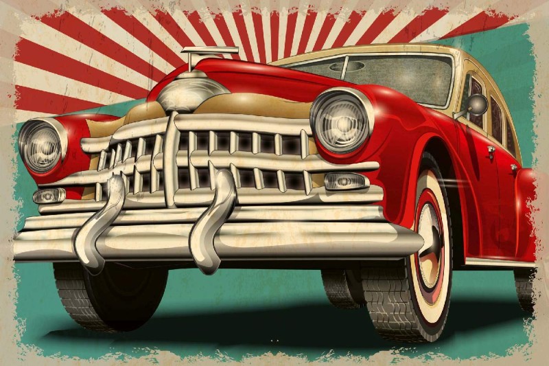 Fototapeta na flizelinie MS-5-2220 Vintage retro car 375 x 250 cm