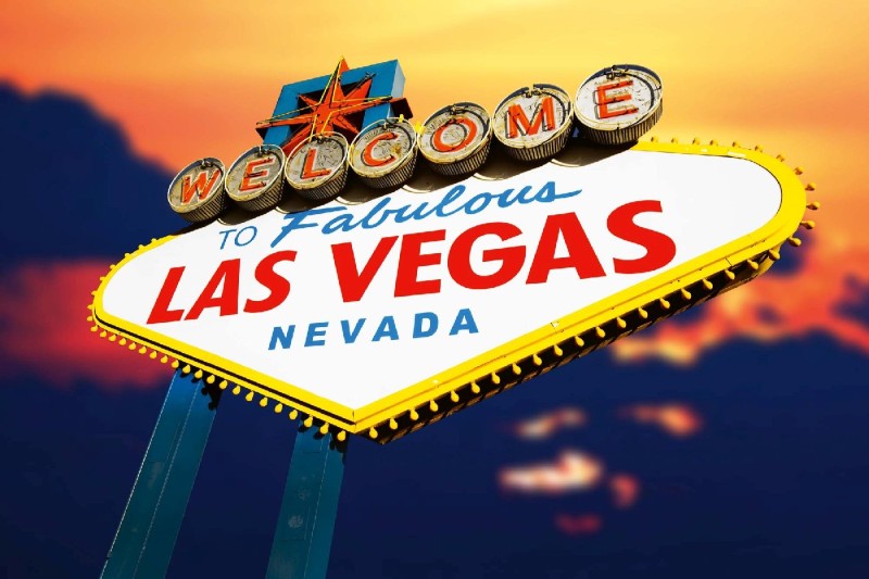 Fototapeta na flizelinie MS-5-2225 Znak - LAS VEGAS 375 x 250 cm