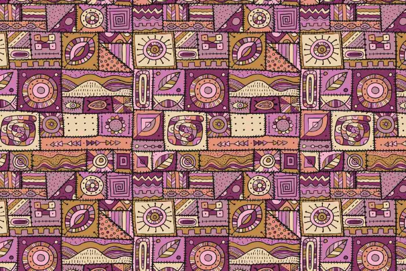 Fototapeta na flizelinie MS-5-2501Tapeta polarowa Patchwork 375 x 250 cm