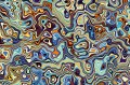 Fototapeta na flizelinie MS-5-2522 Geometryczny obraz falisty 375 x 250 cm